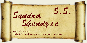 Sandra Skendžić vizit kartica